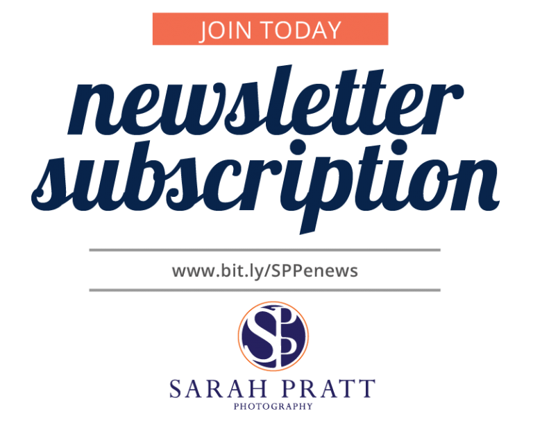 join newsletter list sarah pratt photography