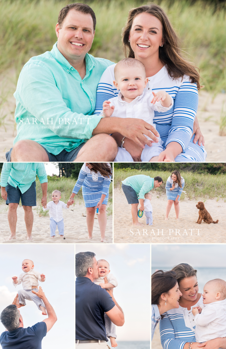 Grandparents beach family photography
